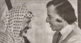 Menem y Arafat en la Cumbre de los Países No Alineados, Septiembre 1989