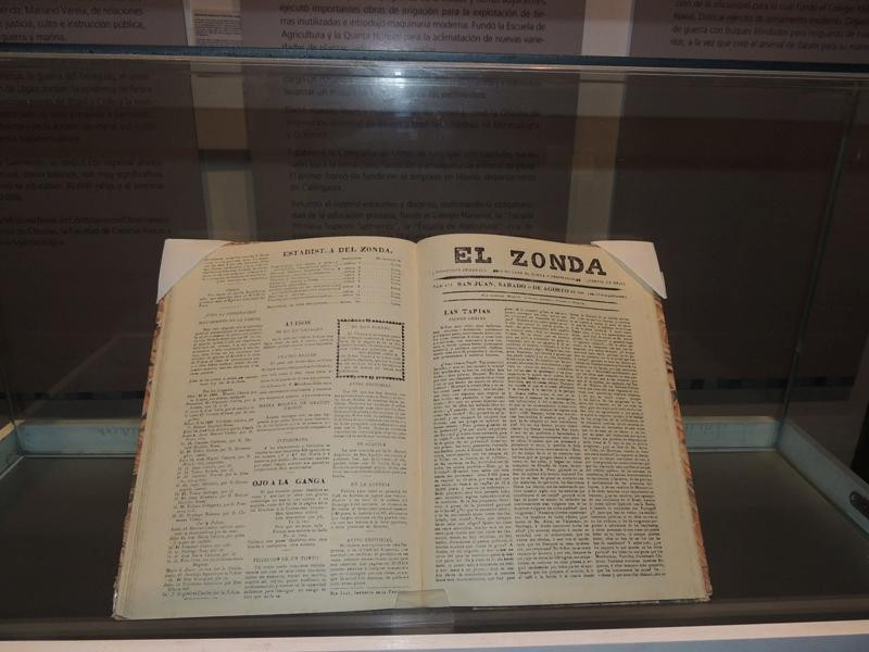 Domingo Sarmiento, El Zonda, periodismo