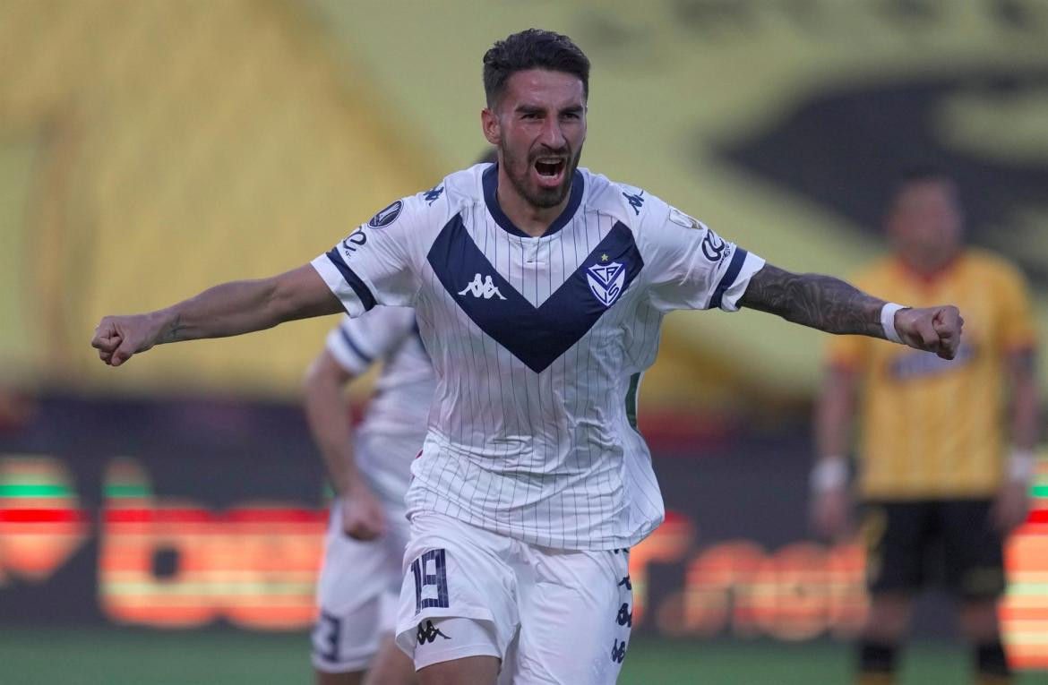 Festejo de Vélez ante Barcelona de Ecuador por la Copa Libertadores, AGENCIA EFE