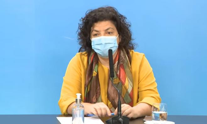 Carla Vizzotti, ministra de Salud, captura YouTube