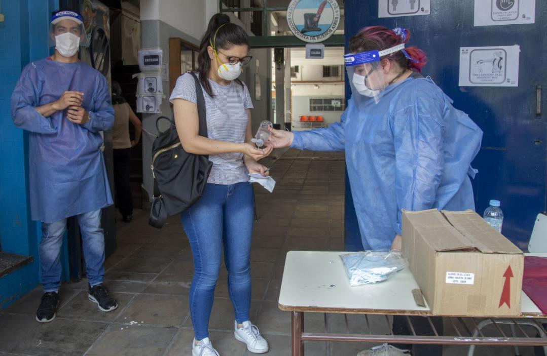 Elecciones, votación, urna, coronavirus en Argentina, NA