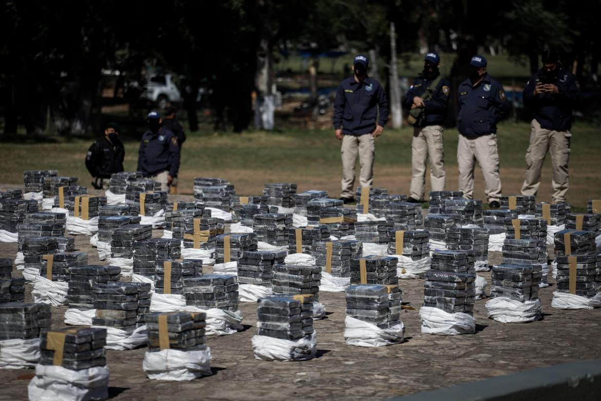 Policía Nacional de Paraguay incautó 3,4 toneladas de cocaína, AGENCIA EFE