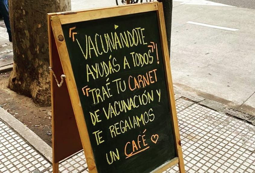 Cafetería de Palermo que regala café a personas vacunadas