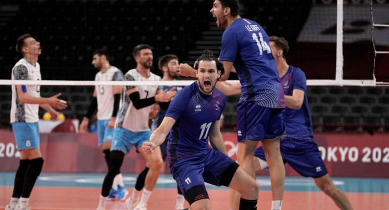 Francia triunfó ante Argentina en voleibol, Tokio 2020, Reuters
