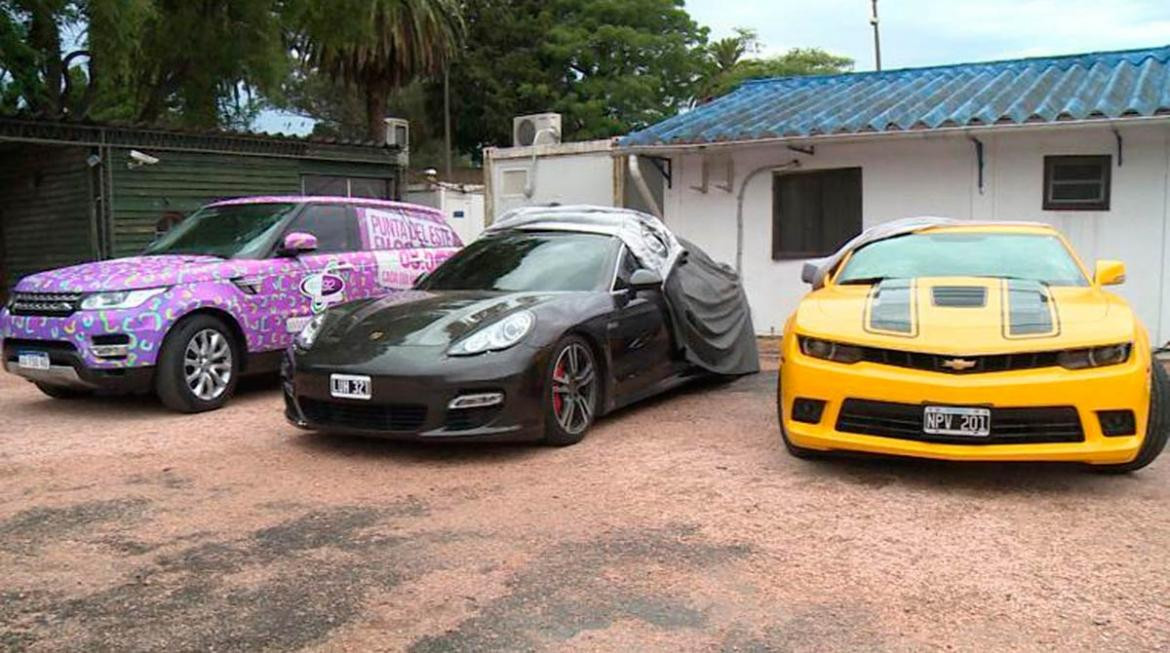 Autos de lujo del sindicalista Balcedo en Uruguay