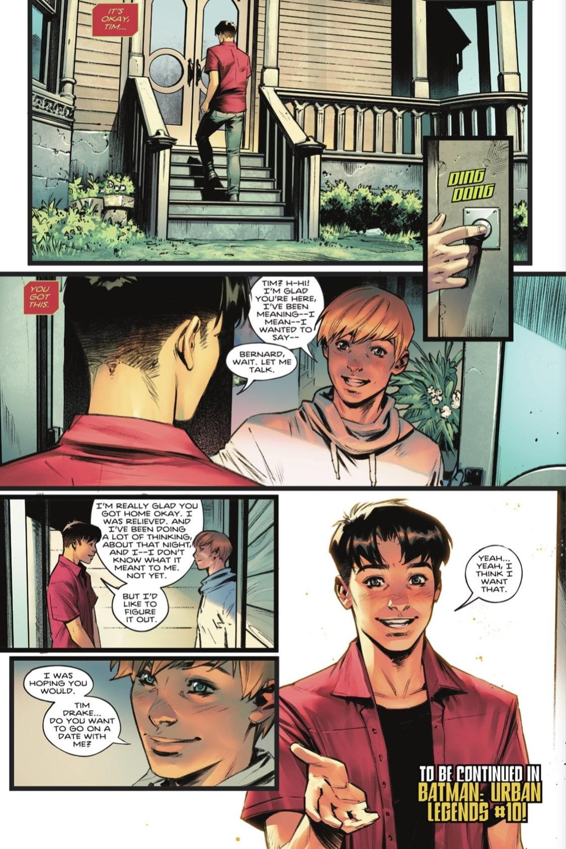 Comic en el que Robin se confiesa bisexual