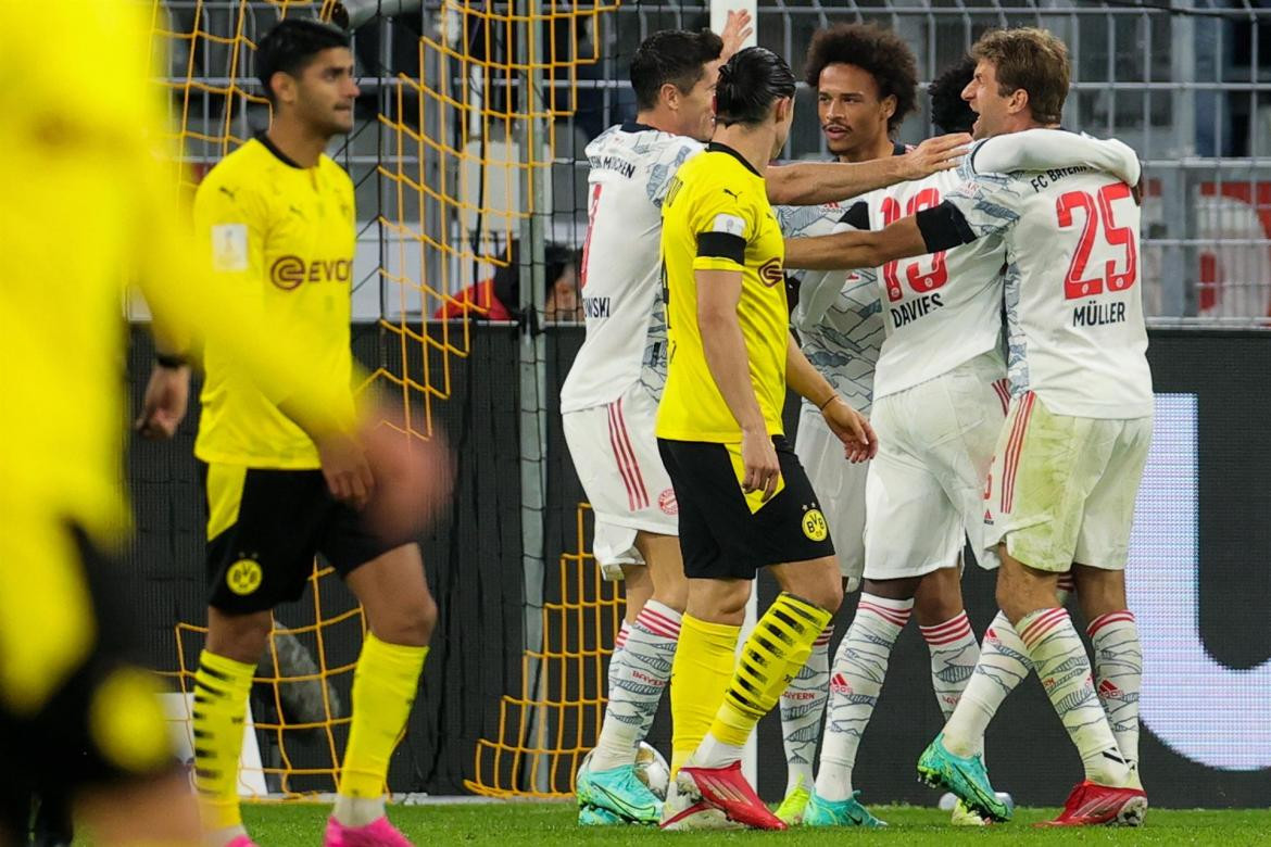 Festejo del Bayern Munich ante el Borussia Dortmund por la Supercopa de Alemania, AGENCIA EFE