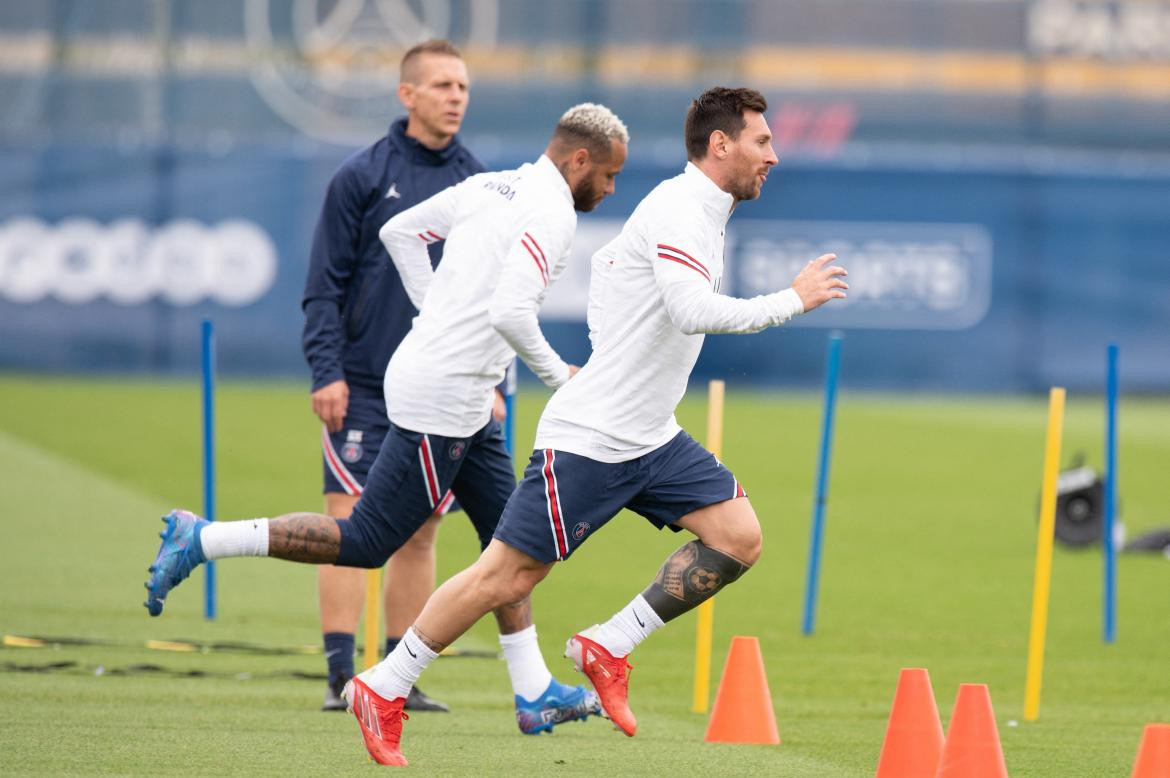 Entrenamiento de Messi en el PSG, REUTERS