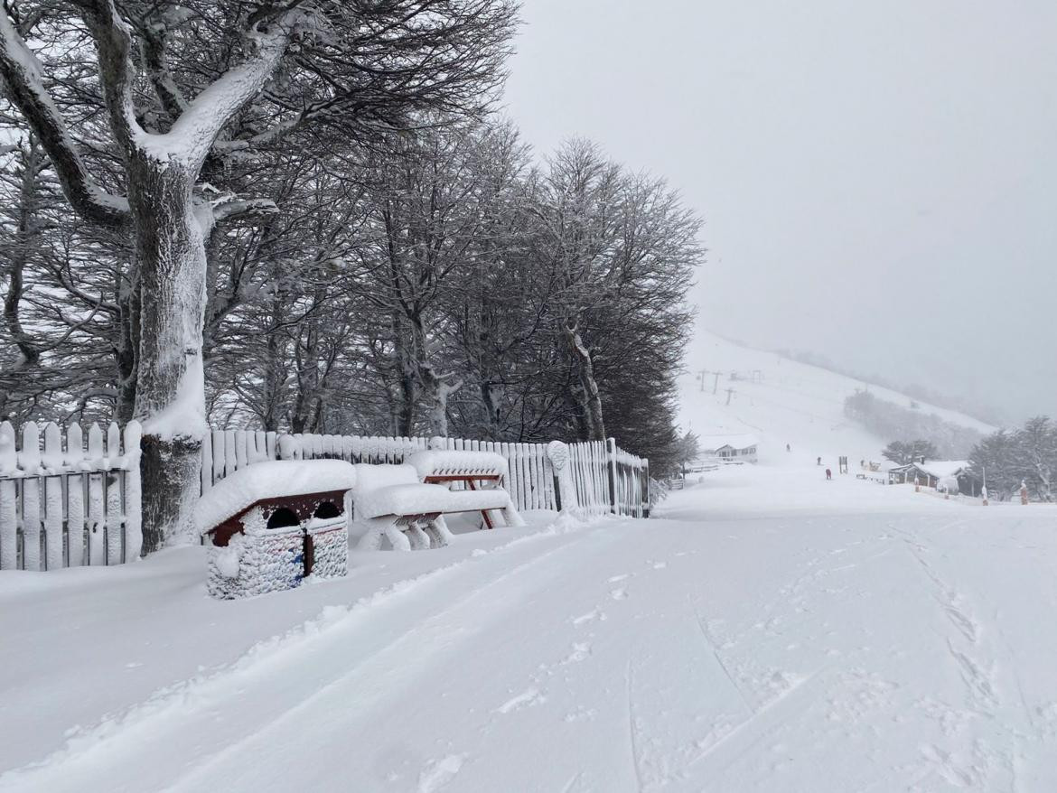 Nevadas en el Cerro Bayo de Villa La Angostura