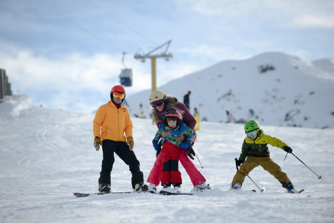 Nevadas en el Cerro Bayo de Villa La Angostura