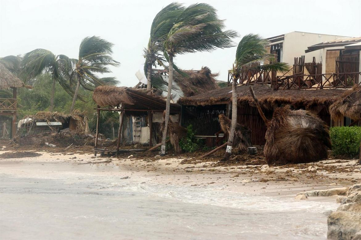 Alerta máxima en el Caribe por el huracán Grace. Foto: EFE.