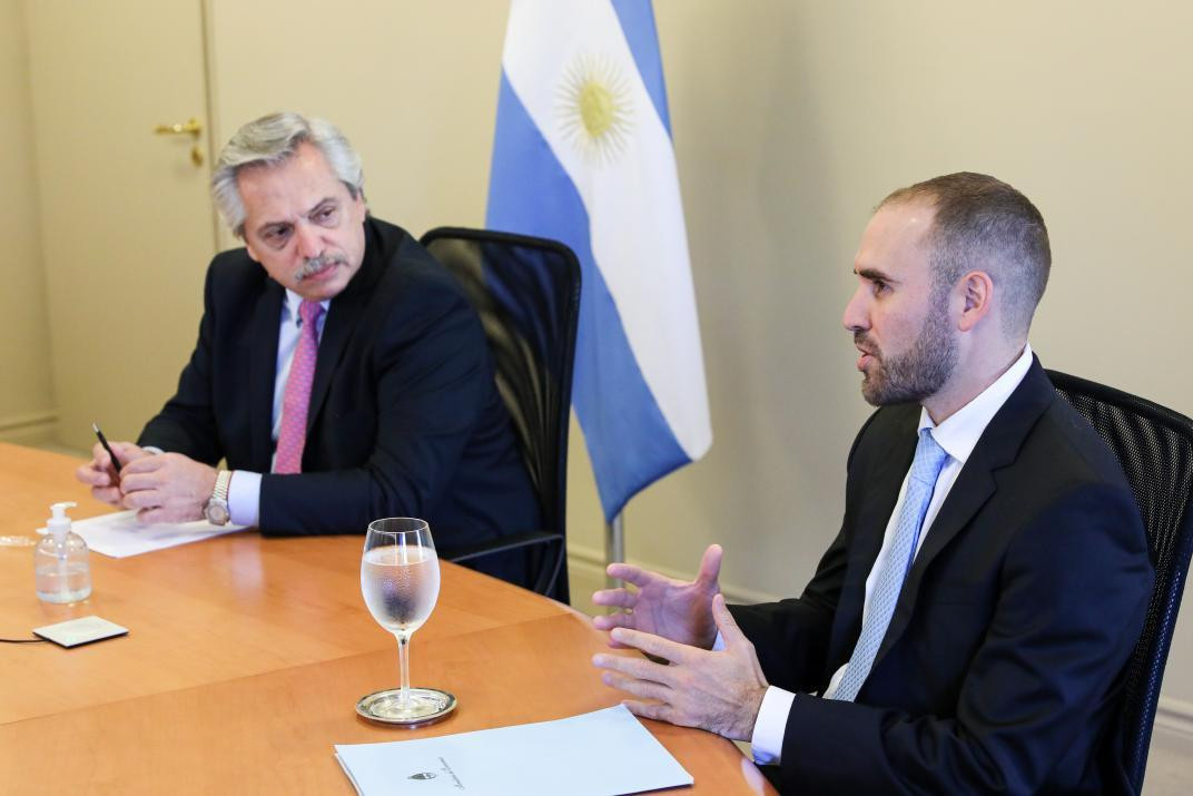 Alberto Fernández y Martín Guzmán, NA