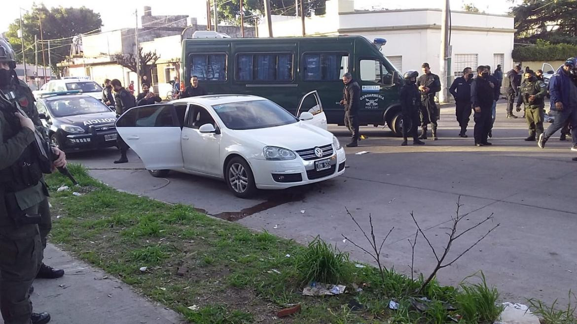 Tiroteo en El Palomar, foto NA