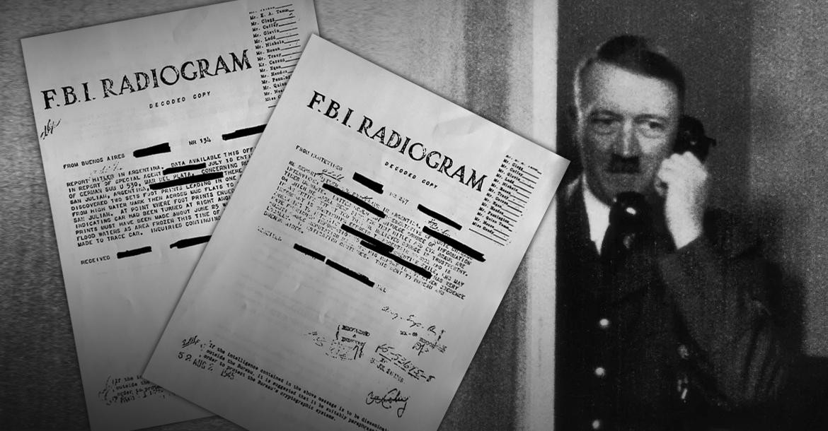 Documentos desclasificados del FBI sobre Hitler en Argentina.