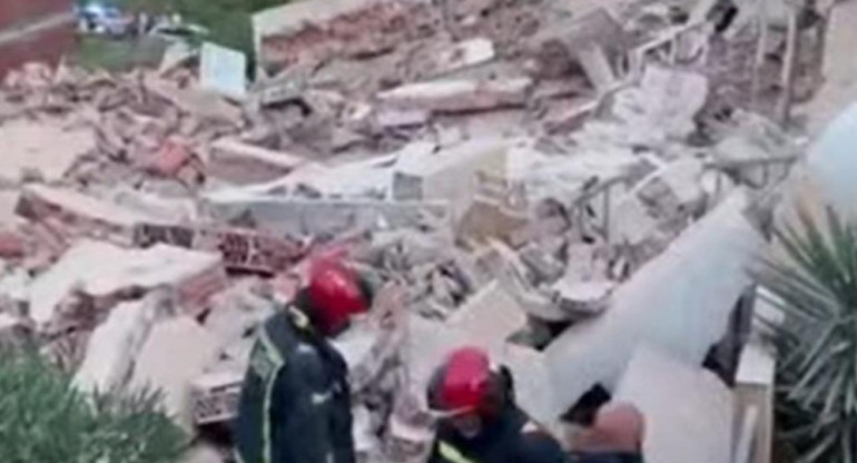 Derrumbe de un edificio en España