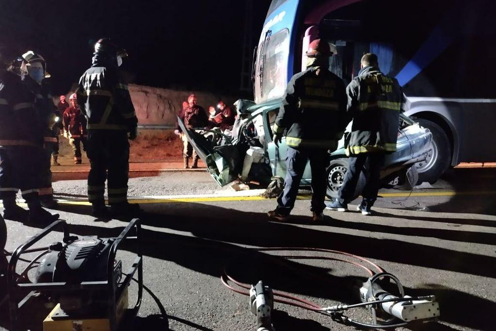 Accidente de auto en Potrerillos, Mendoza