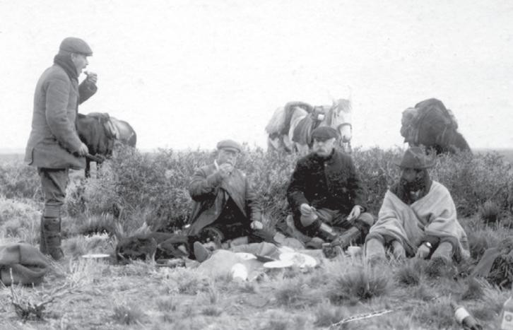 Thomas Holdich y Moreno en el río Senguer, el 31 de mayo de 1902
