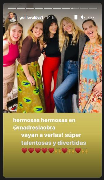 Historia de Instagram de Guillermina Valdés