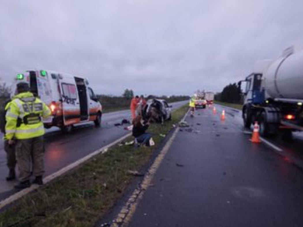 Tragedia en Zárate-Brazo, choque múltiple