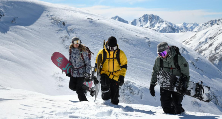 Jenny Somweber, Fer Natalucci e Iñaki Odriozola - Snowboard