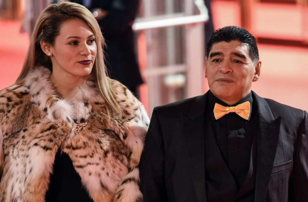 Rocío Oliva y Diego Maradona. Foto: NA.