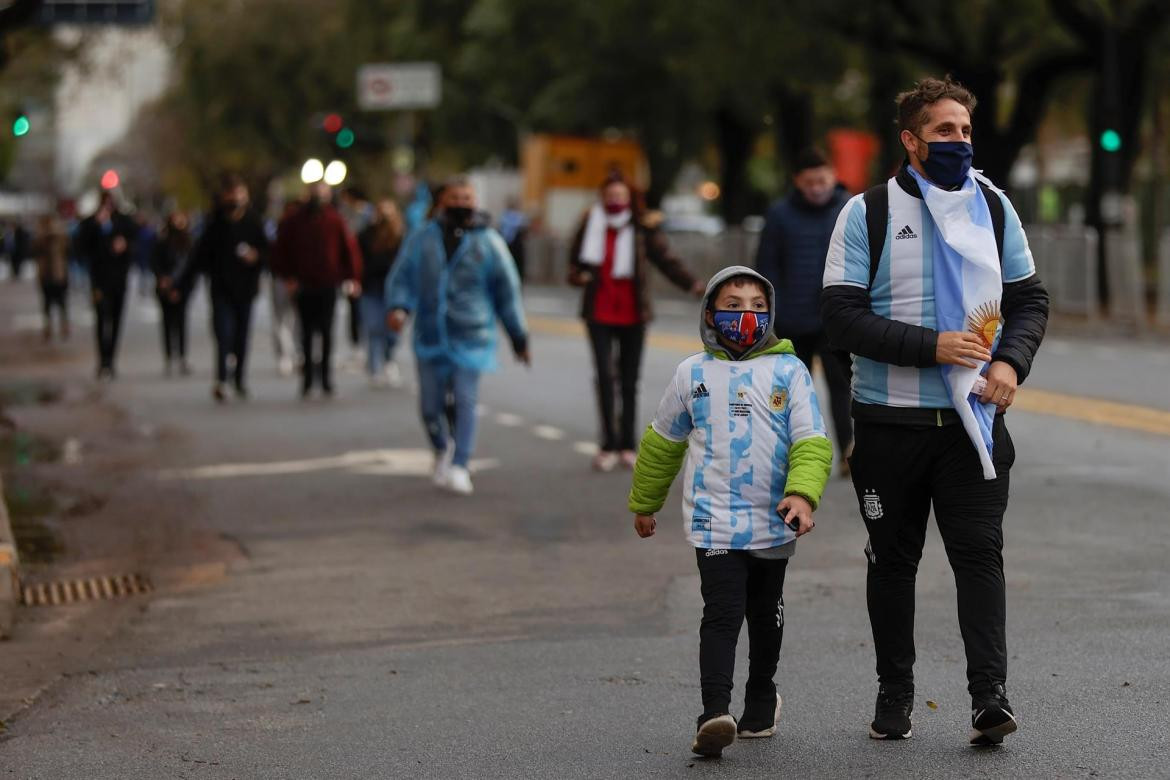 Hinchas en el Monumental, Argentina vs Bolivia, EFE