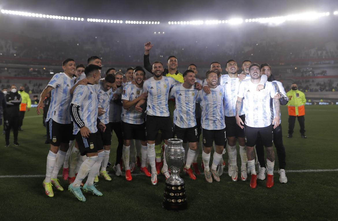 Festejos de la Selección Argentina ante los hinchas, Reuters