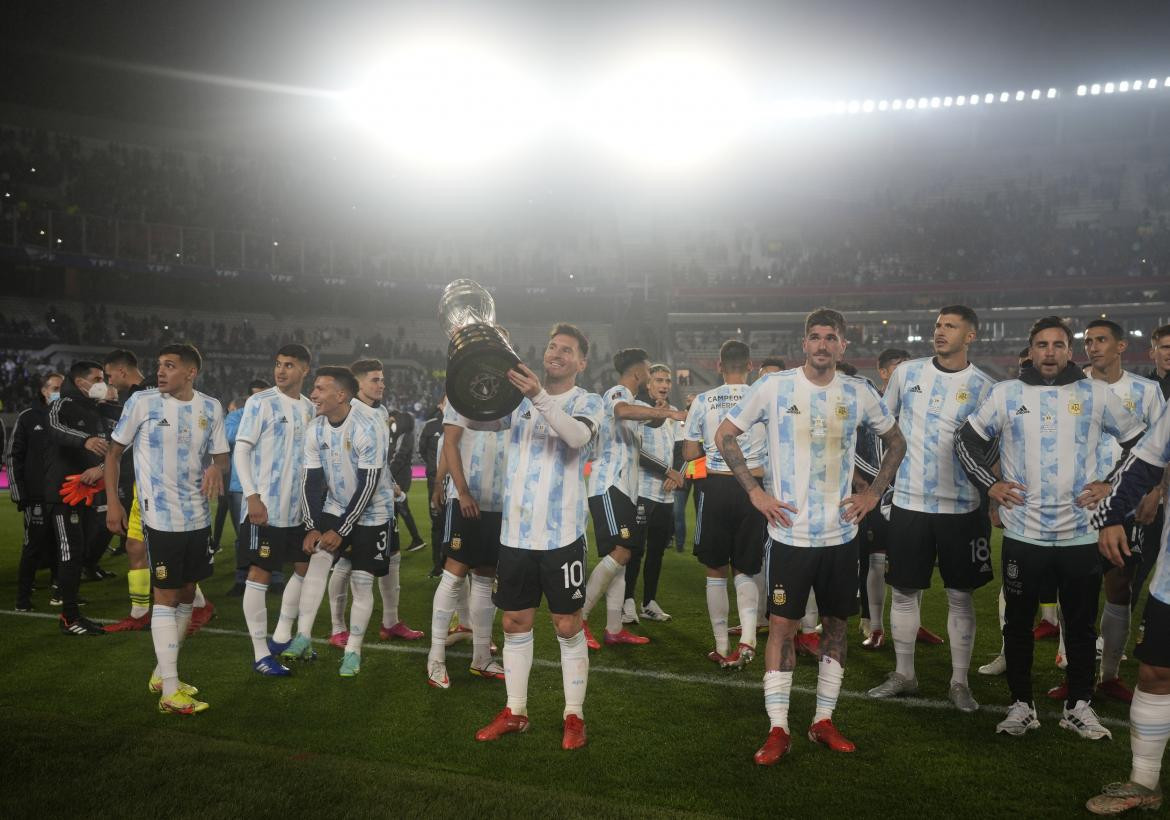 Festejos de la Selección Argentina ante los hinchas, Reuters