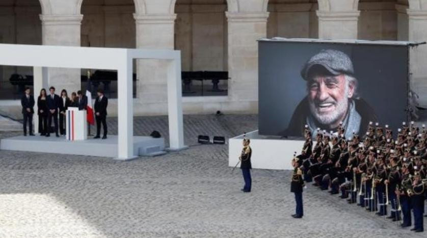 Sentido homenaje en el último adiós a Belmondo en el patio de Honor de los Inválidos, NA