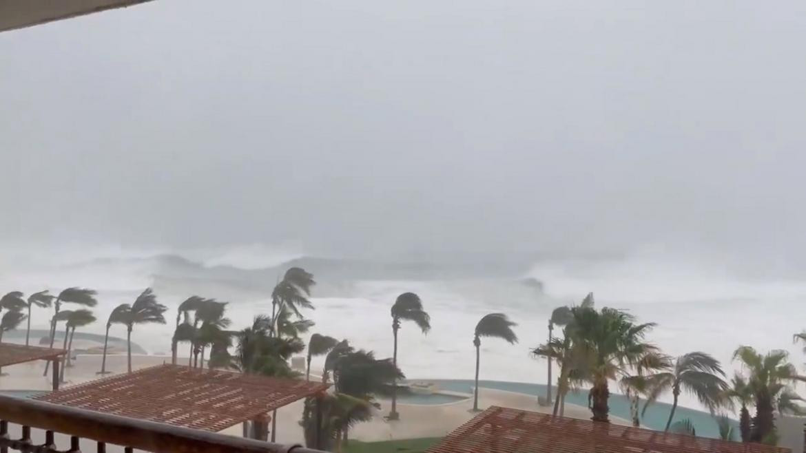 Huracán Olaf, paso por Baja California Sur. Reuters