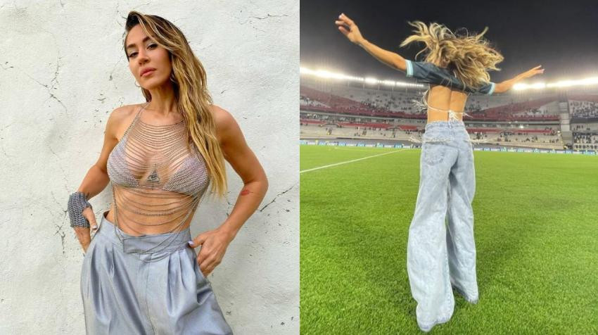 Jimena Barón en el Monumental