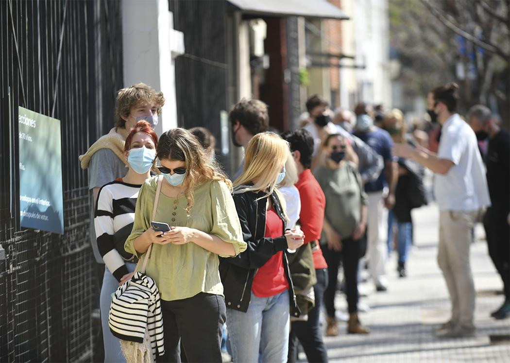 Elecciones, votantes, cola, NA