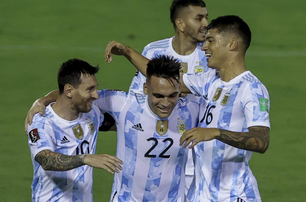 Festejo de la Selección Argentina, fútbol, NA