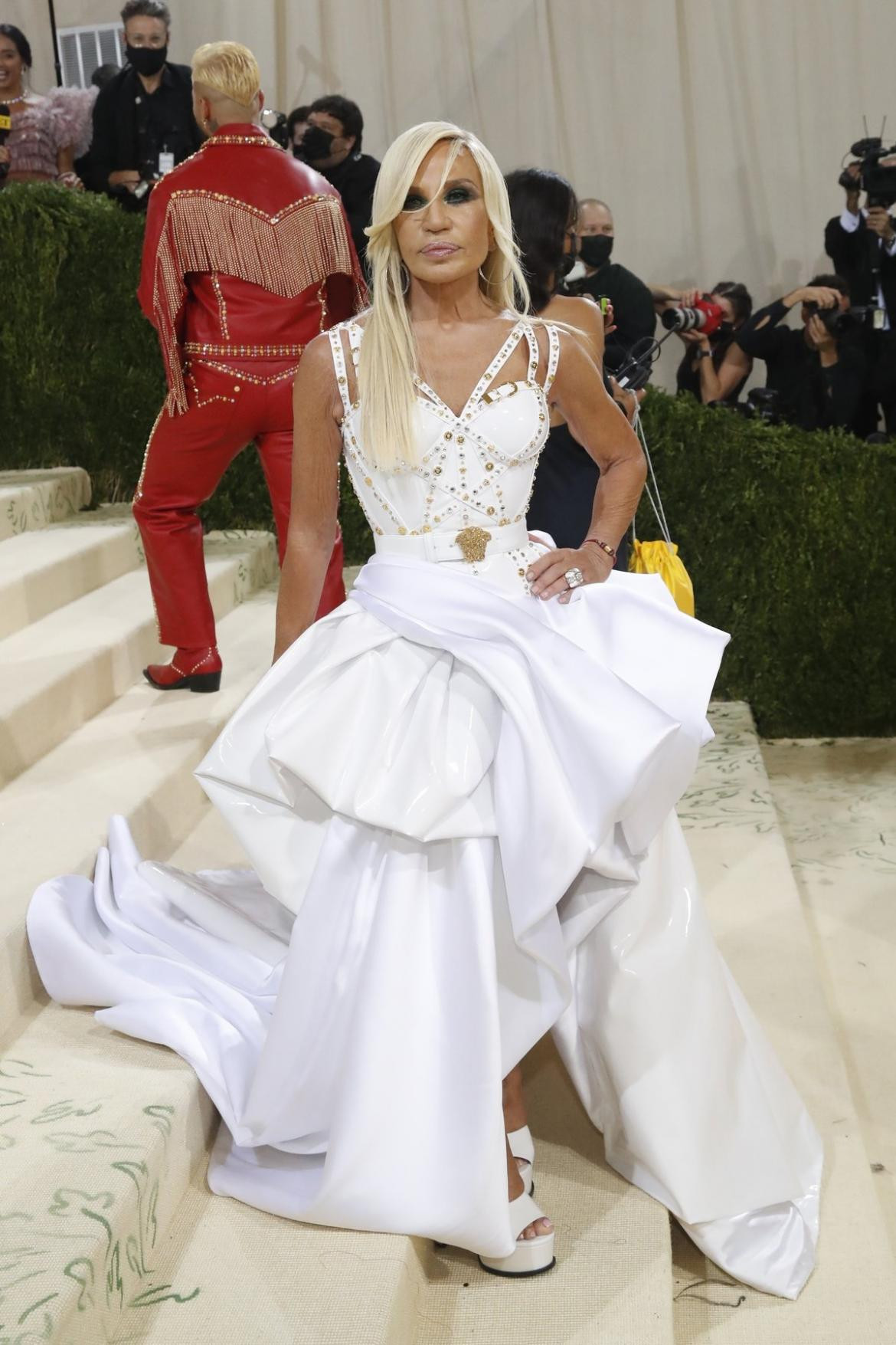 Donatella Versace en la MET Gala, Reuters