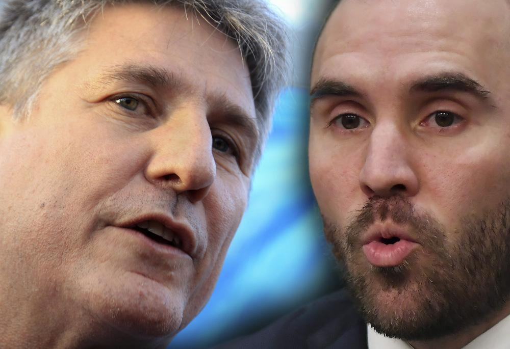 Amado Boudou y Martín Guzmán, NA