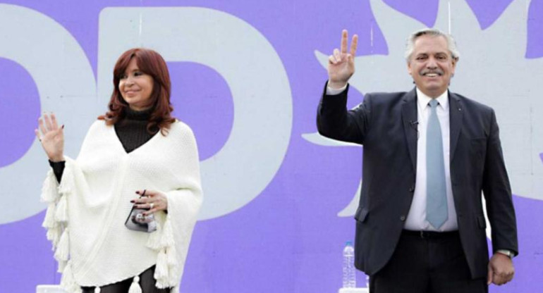 Cristina Kirchner y Alberto Fernández, Frente de Todos, foto NA