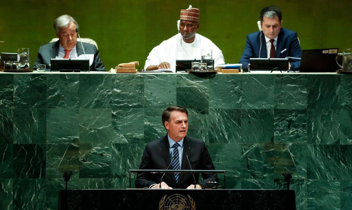 Jair Bolsonaro en la Asamblea de ONU