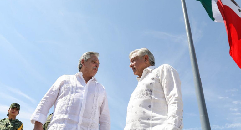 Alberto Fernández y Andrés Manuel López Obrador, NA