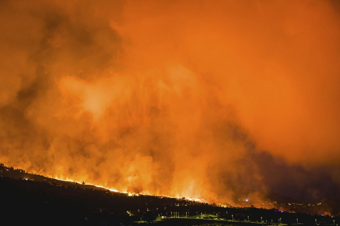 Erupción de un volcán en Canarias, EFE