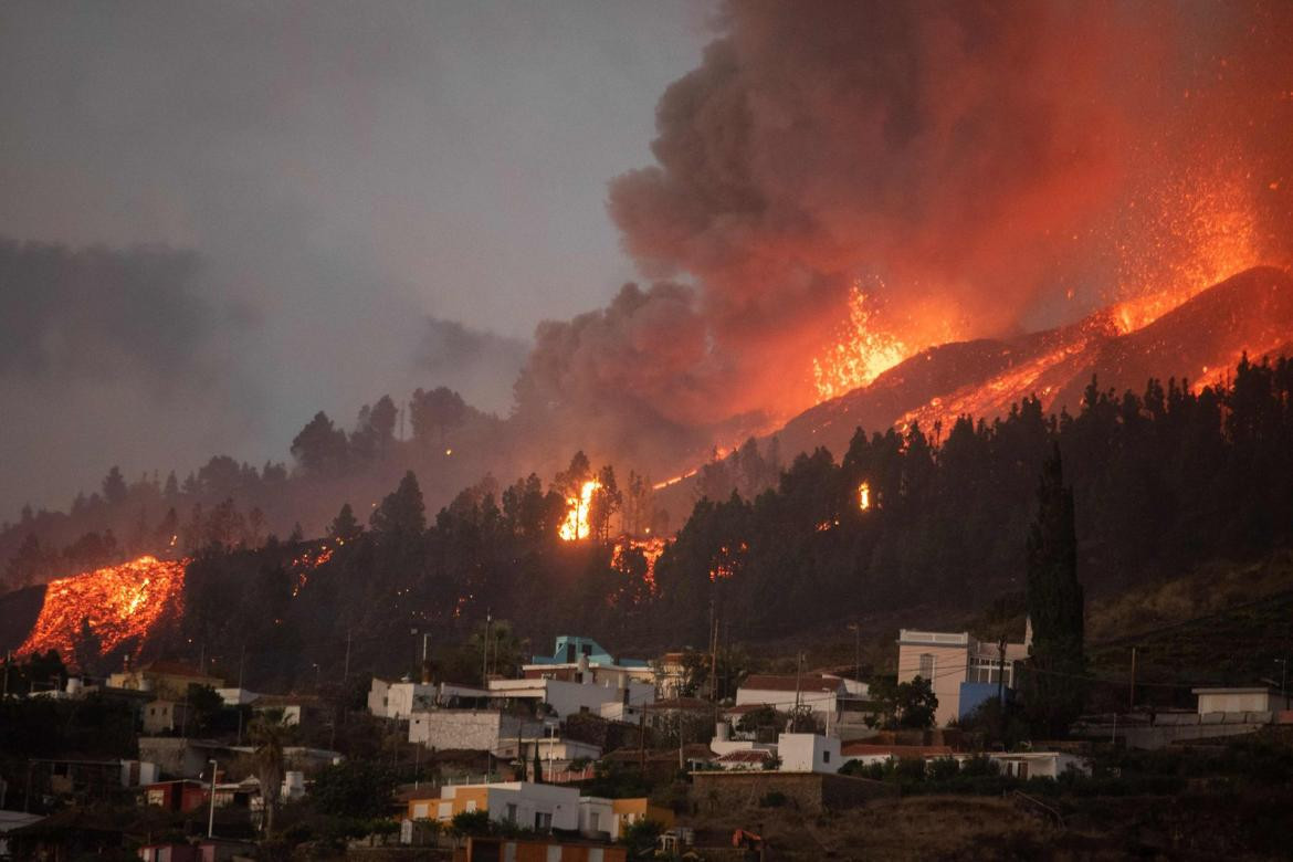 Erupción de un volcán en Canarias, EFE