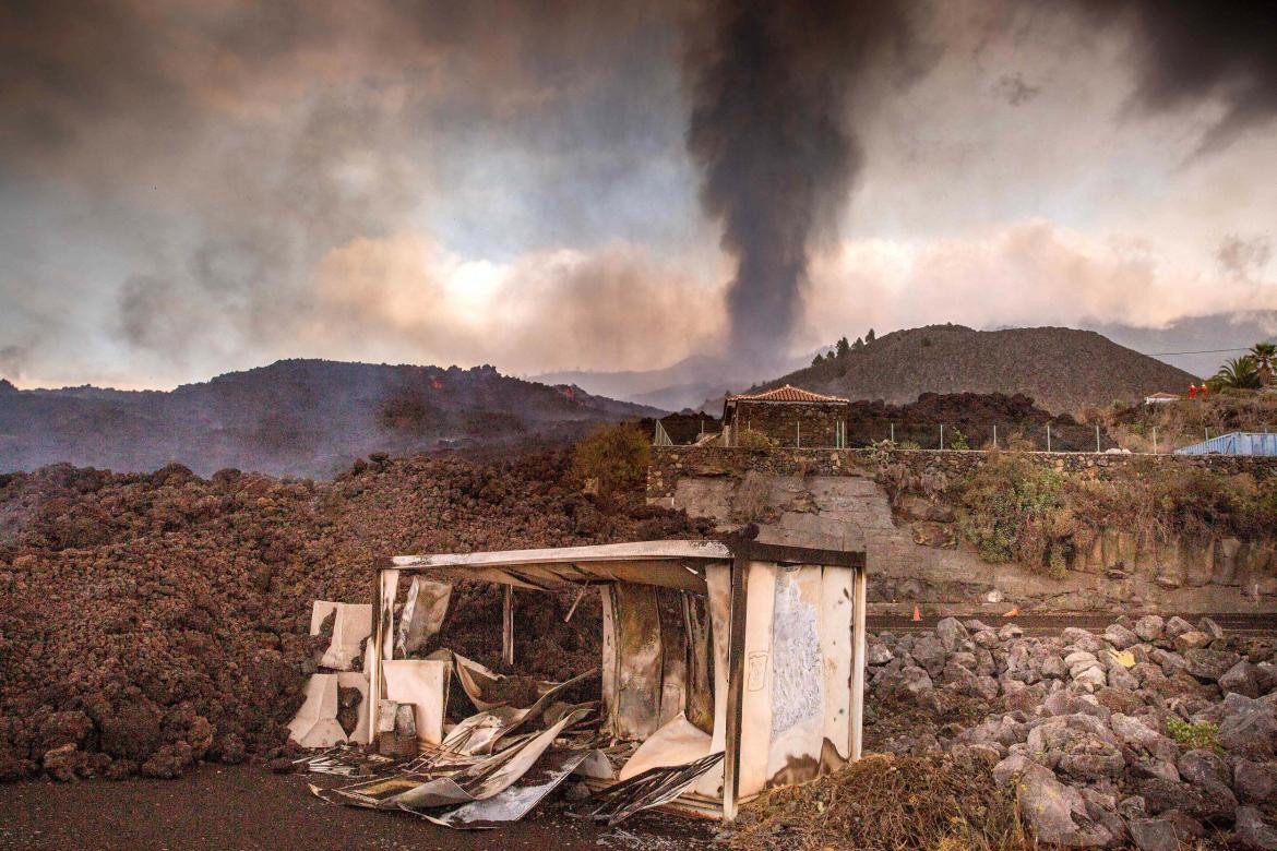 Erupción de un volcán en Canarias, EFE