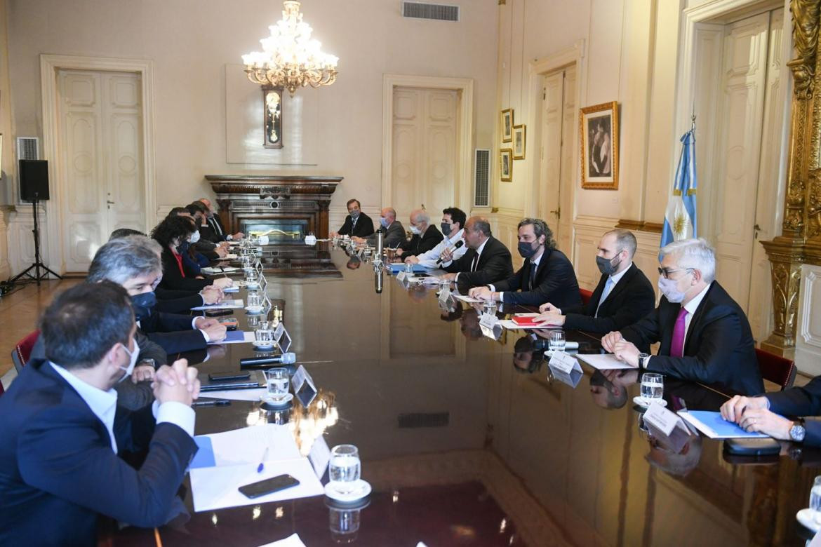 Juan Manzur encabeza la reunión de Gabinete en Casa Rosada