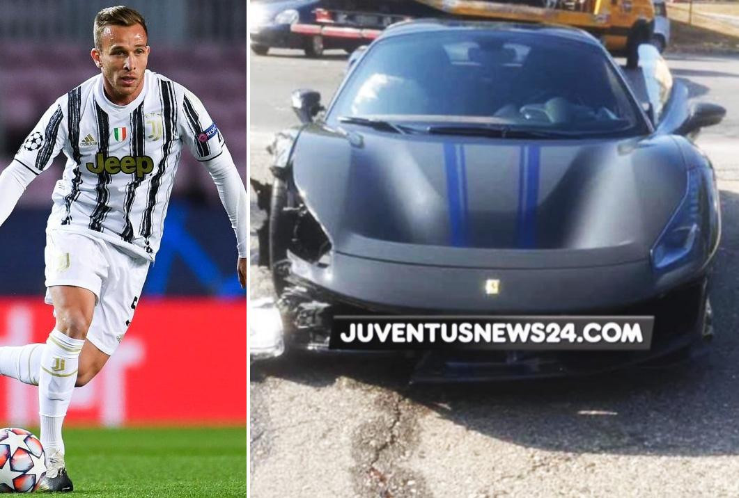 Arthur Melo, Juventus, Ferrari, choque