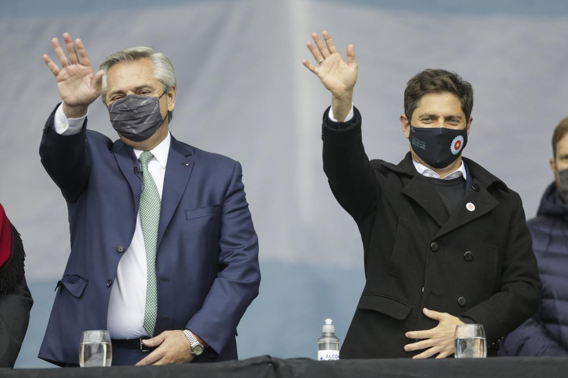 Alberto Fernández y Axel Kicillof, AGENCIA NA