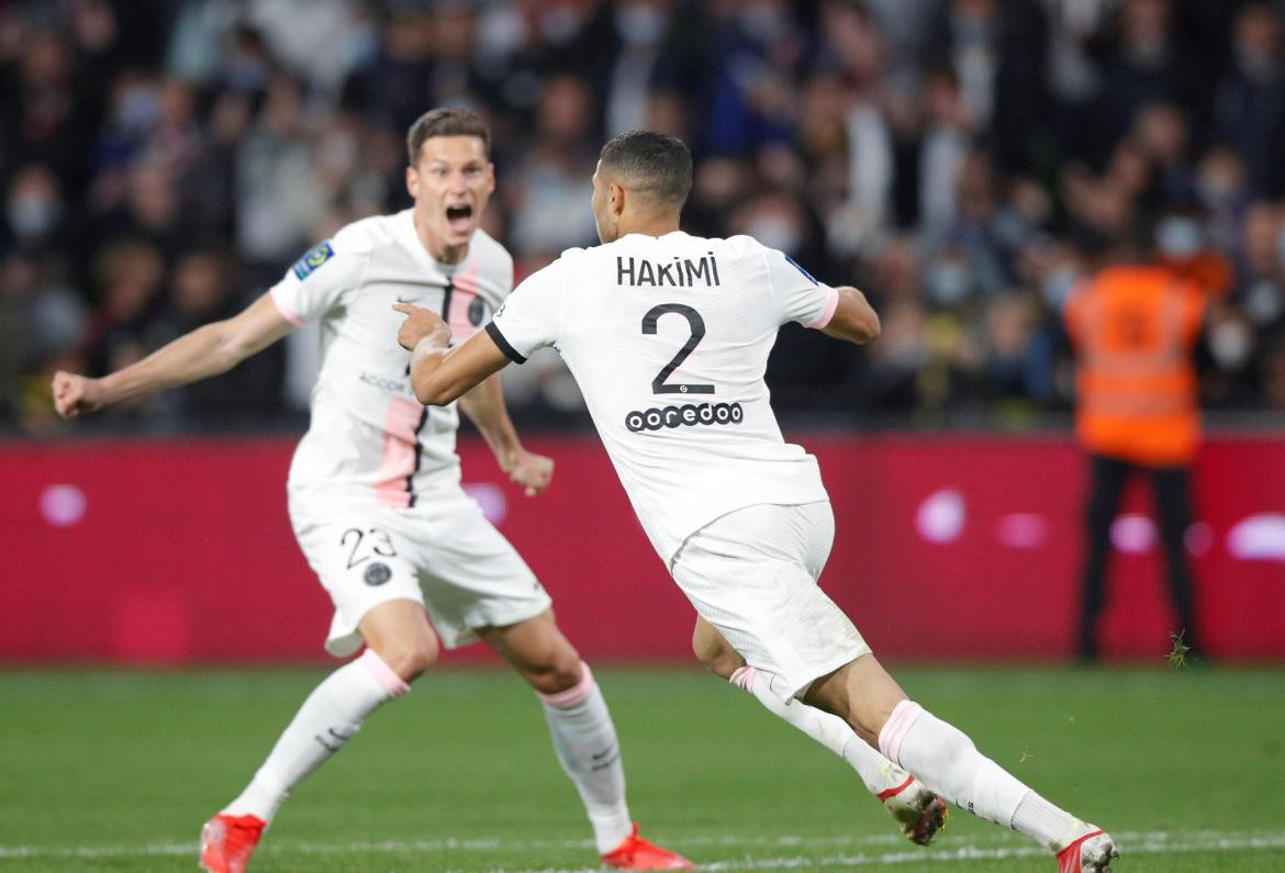 Festejo del PSG ante el Metz por la Liga 1, AGENCIA EFE