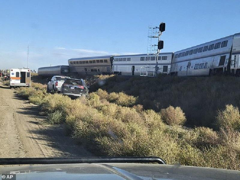 Descarrilo un tren en Estados Unidos. 1. 