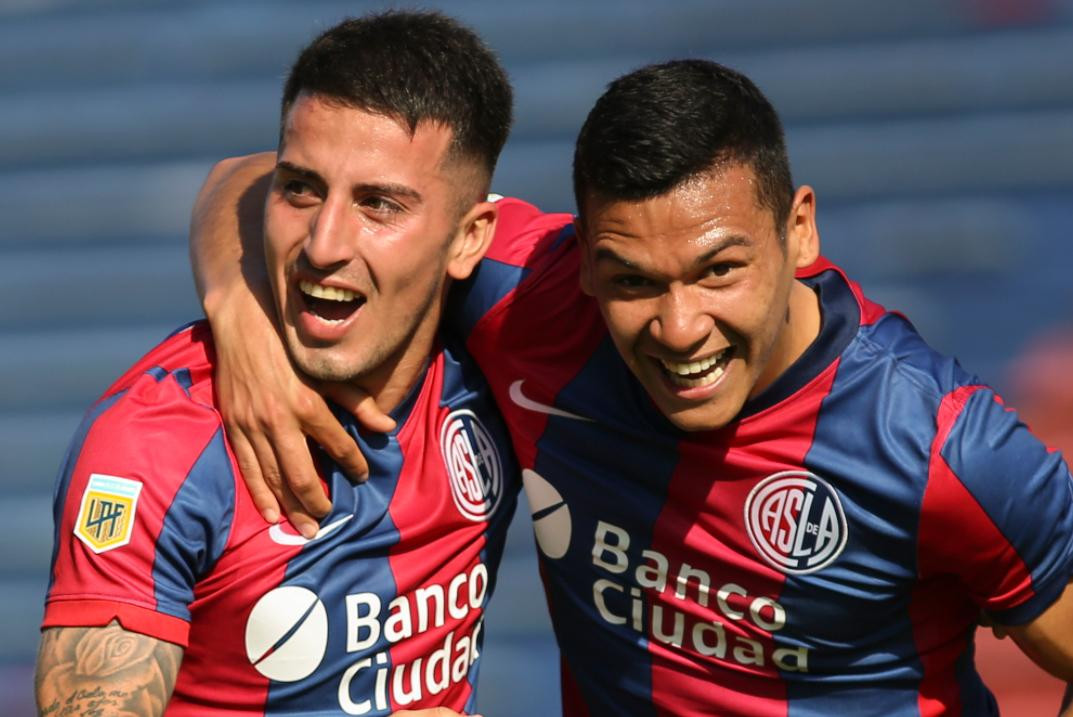 San Lorenzo, festejo de gol, NA