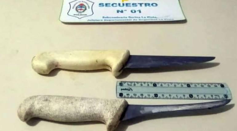 Arma blanca utilizada por el hombre que se defendió de un robo en Villa Celina