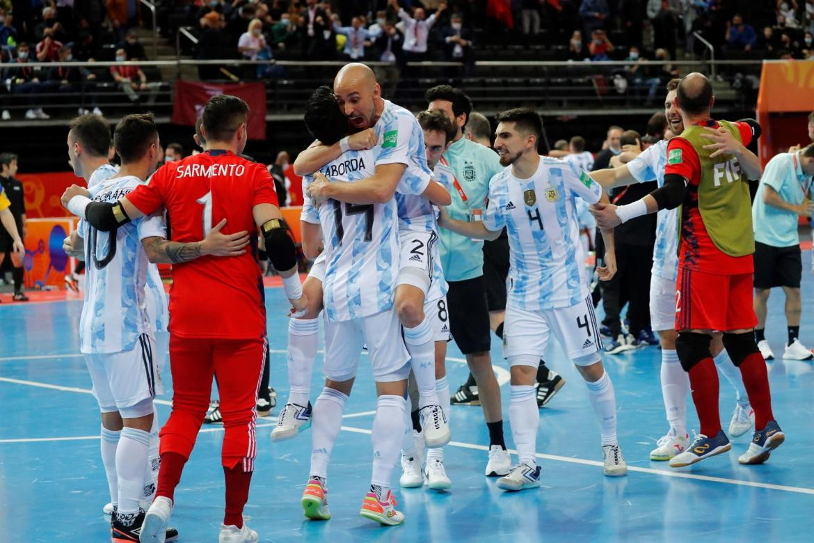 Festejos de la Selección argentina en el Mundial de Futsal, AGENCIA EFE