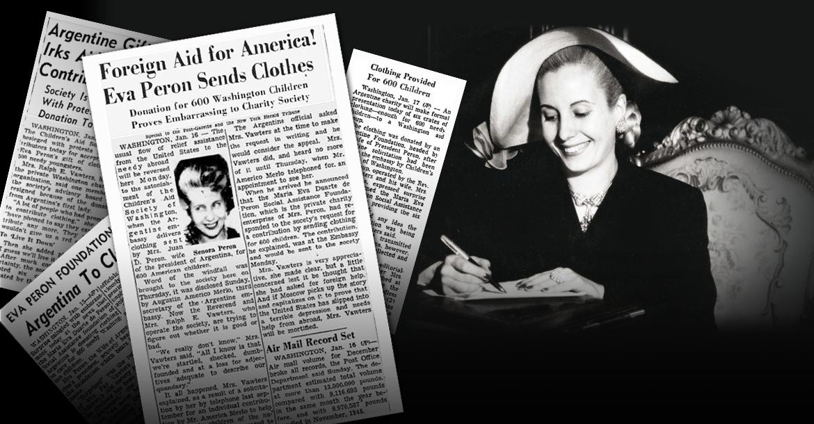 Eva Perón en los diarios de Estados Unidos